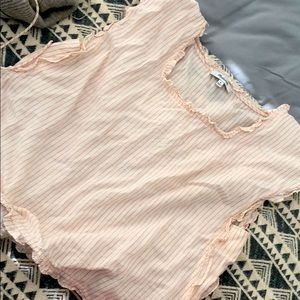 Madewell crop blouse